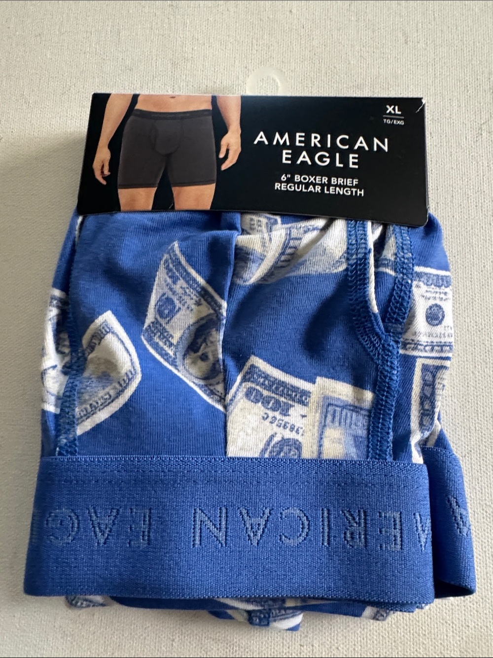 American Eagle Boxer Briefs Mens XL Money Print
